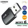 UGREEN WIFI 無線LAN 子機 WIFI 6 USBアダプタ AX900 600Mbps + 287Mbps Windows 11/10/8.1/8/7対応 5GHz/2.4GHz デュアル