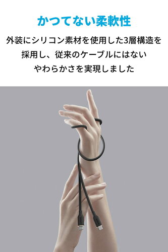 Anker PowerLine III Flow USB-C & USB-C ケーブル(0.9m/1.8m)