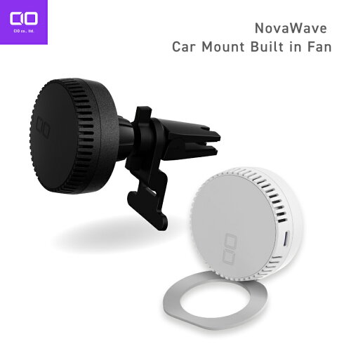 CIO NovaWave Car Mount Built in Fan。冷却ファン内蔵の車載ワイヤレス充電器